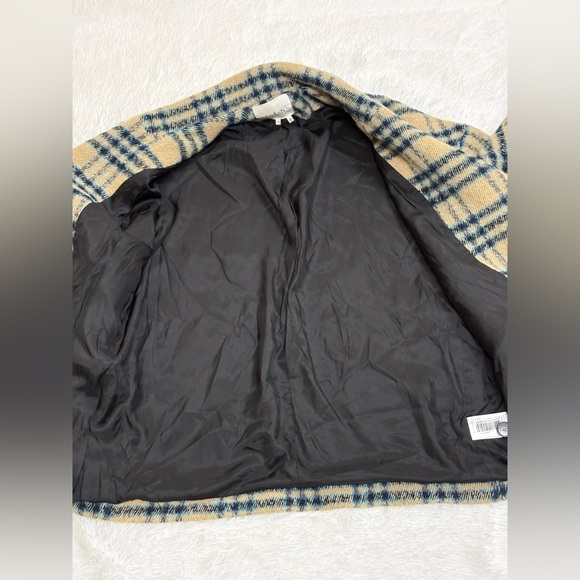 ba&sh Checkered Beige and Blue Jacket - Picture 10 of 16